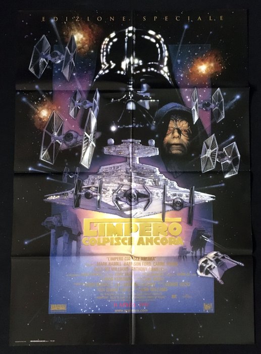 Drew Struzan - STAR WARS - EMPIRE STRIKES BACK - L'impero colpisce ancora - Guerre Stellari - Darth Vader - 1997