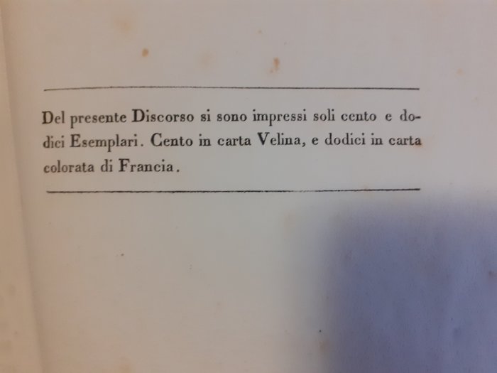 Foscarini marco - Discorso di Marco Foscarini doge di Venezia per la prima volta pubblicato nelle nozze Zen e Correr - 1819