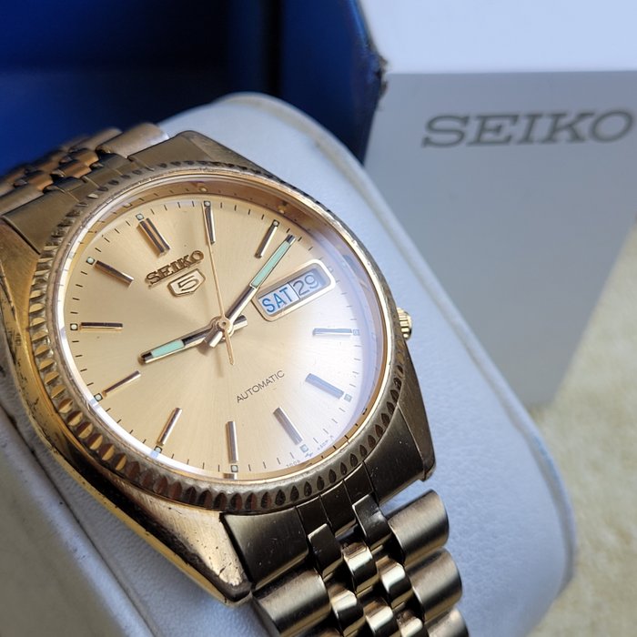 Seiko - Fluted Bezel Automatic Watch - Ingen mindstepris - Mænd - 1970-1979