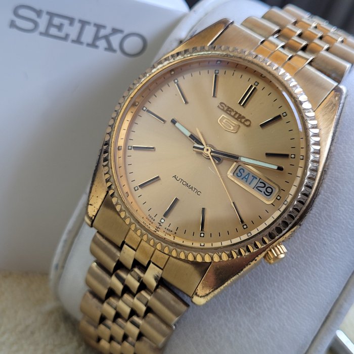 Seiko - Fluted Bezel Automatic Watch - Ingen mindstepris - Mænd - 1970-1979