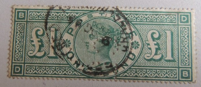 Storbritannien 1887/1900 - QV Yvert # 105c/v €750 - Perforeret