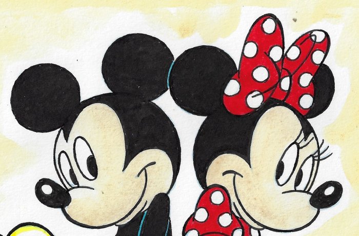 Millet - 1 Watercolour - Mickey Mouse - Vintage Style