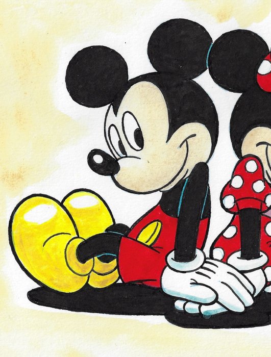 Millet - 1 Watercolour - Mickey Mouse - Vintage Style