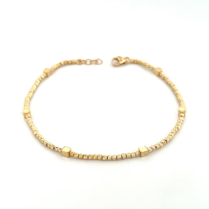 Handmade - Armbånd - Sfere e pepite - 3.1 g - 18 kraat Gulguld - Guld kunst