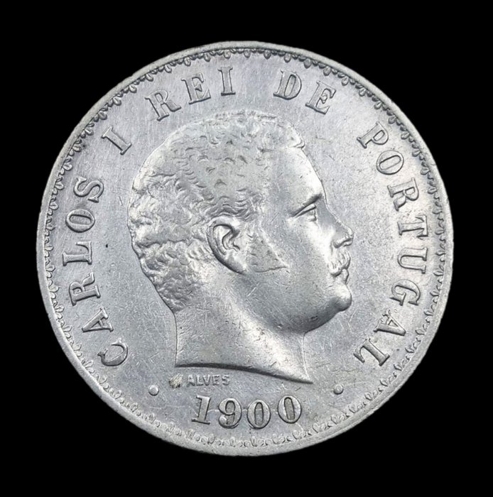 Portugal. D. Carlos I (1889-1908). 500 Reis 1900 - Rara