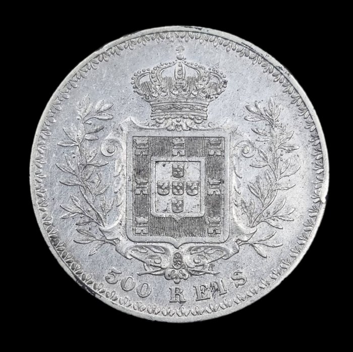 Portugal. D. Carlos I (1889-1908). 500 Reis 1900 - Rara