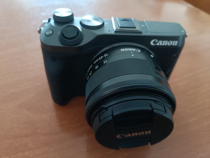 Canon EOS M6 GRAFITO + KIT LENS 15-45mm EFM + 22mm f2 EFM Reflekskamera med enkelt linse (SLR)