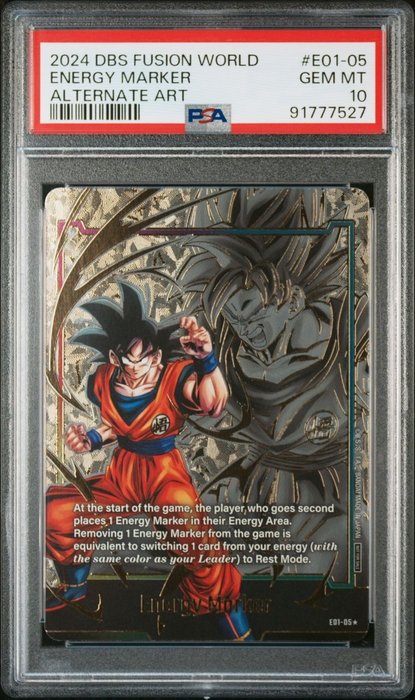 Dragon ball - 1 Graded card - Dragon Ball - Energy marker - PSA 10