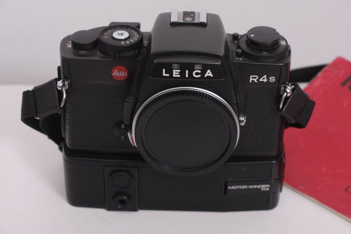 Leica R4 S Body con Winder + Handgrip R 14308 Analogt kamera