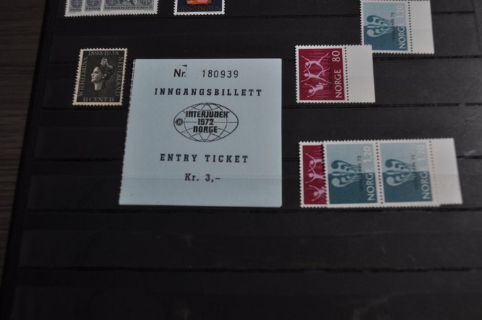 Verden  - Udvalgsfest inklusive MNH/Ubrugt, serier, blokke, forskellige lande og meget mere