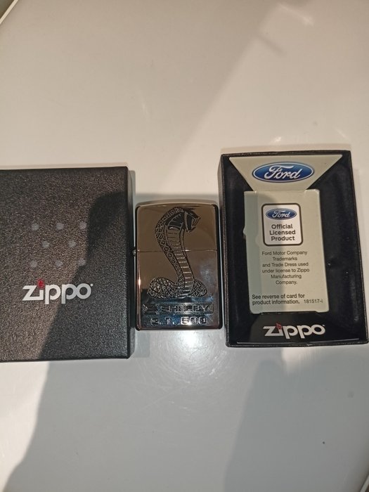 Zippo, Ford Mustang Shelby G.T. 500 - Lighter - Stål