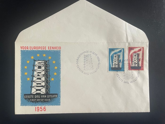 Holland 1956 - FDC Europa frimærker - NVPH E27