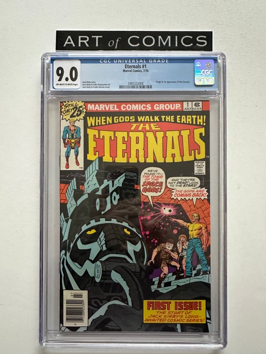 Eternals #1 - Origin  1st Appearance Of The Eternals - CGC 9.0 Graded - 1 Graded comic - Første udgave - 1976