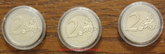 Malta. 2 Euro 2013 "Gouvernement" (3 monnaies)  (Ingen mindstepris)