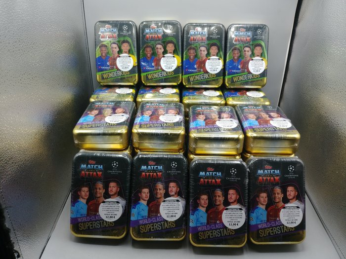 2019/20 Topps Match Attax Tin Boxes - 40 Sealed box - Næsten så god som ny (NM)