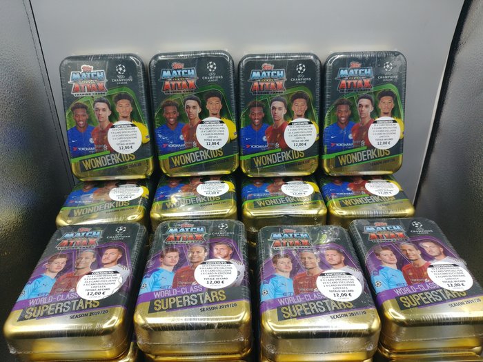 2019/20 Topps Match Attax Tin Boxes - 40 Sealed box - Næsten så god som ny (NM)