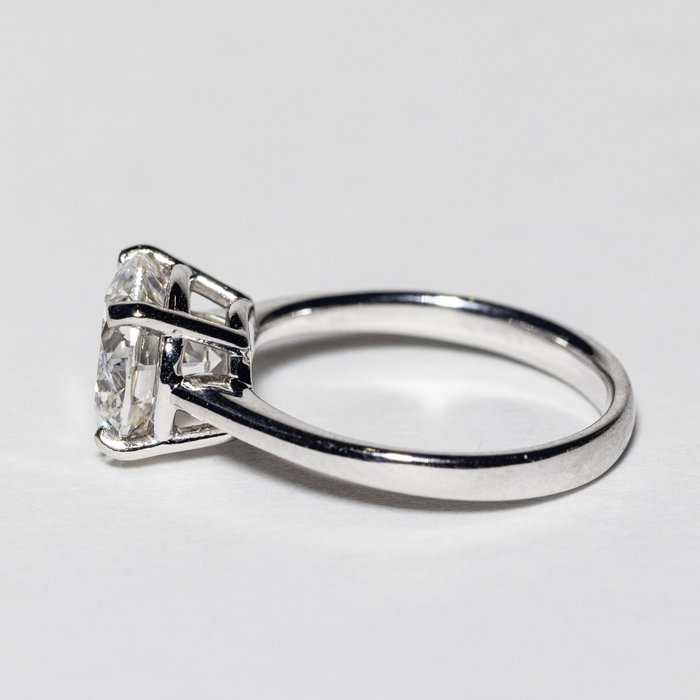 Ingen mindstepris - Forlovelsesring - 18 kraat Hvidguld -  3.00ct. tw. Diamant (Laboratoriedyrket) - F VS2 IDEAL