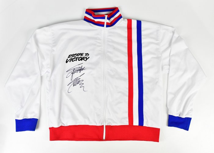 Escape to Victory - Track Top Jacket, hand signed by Sylvester Stallone with registered COA - Toffs