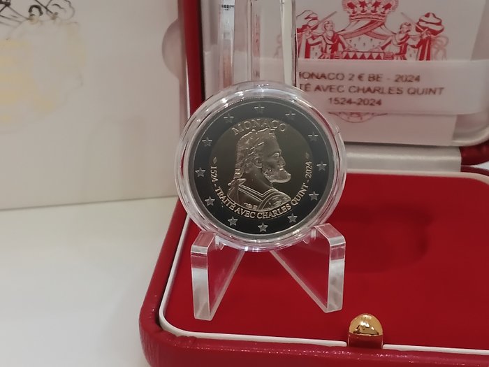 Monaco. 2 Euro 2024 "500 Ans du Traité de Burgos - Charles Quint" Proof