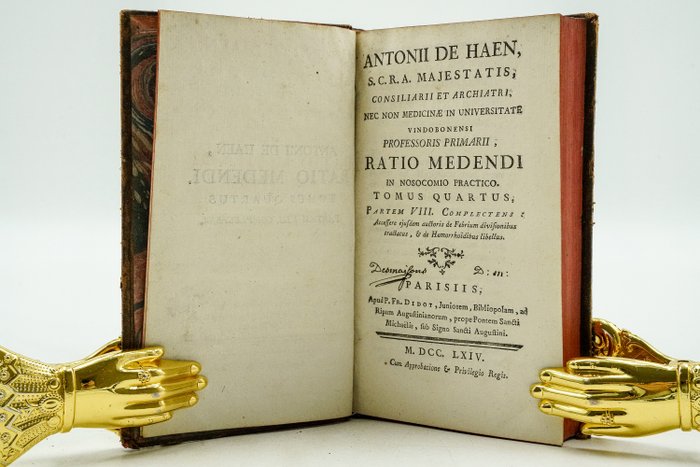 Antonii De Haen - Ratio medendi in nosocomio practico - 1761-1764