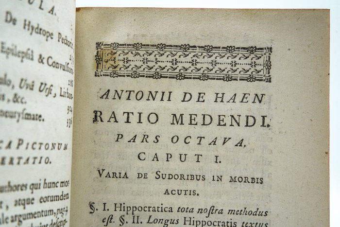 Antonii De Haen - Ratio medendi in nosocomio practico - 1761-1764