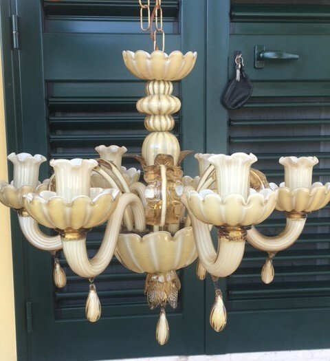 Hængende lampe - Murano-glas