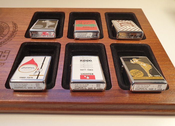 Zippo, Vintage Box Design Series Set - Limited, 250 made - Lighter - Stål -  (6)