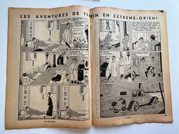 Petit XXe - 51/1934 - Tintin et Mitsuhirato  dans La Fumerie d'opium - - 1934