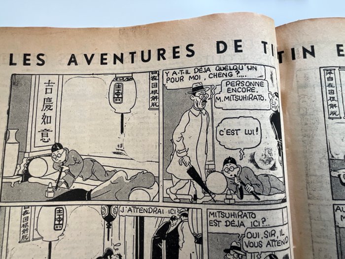 Petit XXe - 51/1934 - Tintin et Mitsuhirato  dans La Fumerie d'opium - - 1934