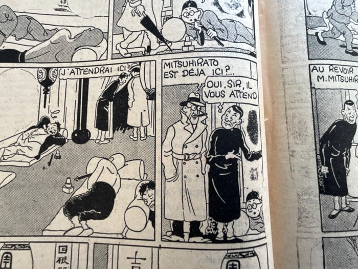 Petit XXe - 51/1934 - Tintin et Mitsuhirato  dans La Fumerie d'opium - - 1934