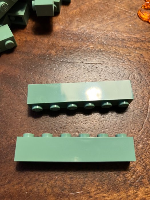 Lego - 80 bricks 1x6, kleur sand green