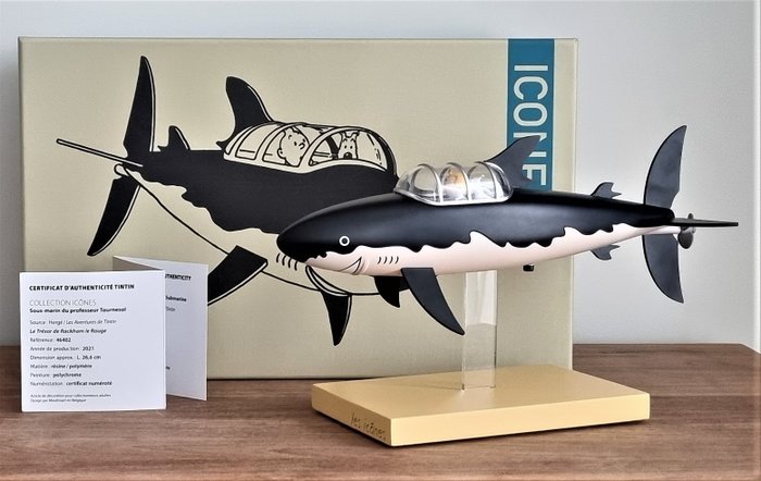 Tintin - Statuette Moulinsart 46402 - Sous-marin requin - Les Icônes - 1 Figur - 2021