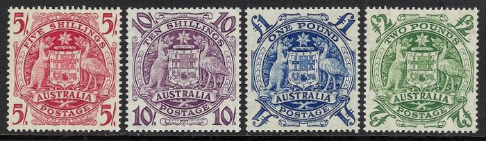 Australien 1948/56 - Våbenmærker - N. 224a/224d