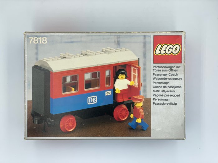 Lego - Lego 7818 Passenger Carriage met doos uit 1980!