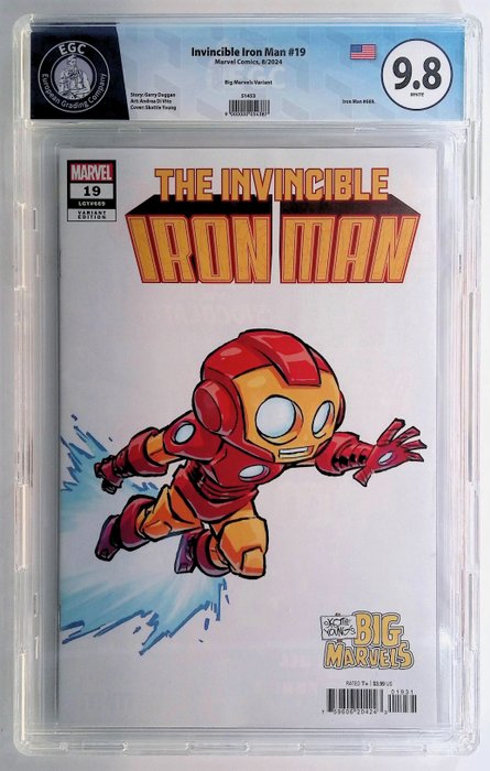 Invincible Iron Man #19 - EGC graded 9.8 - 1 Graded comic - 2024