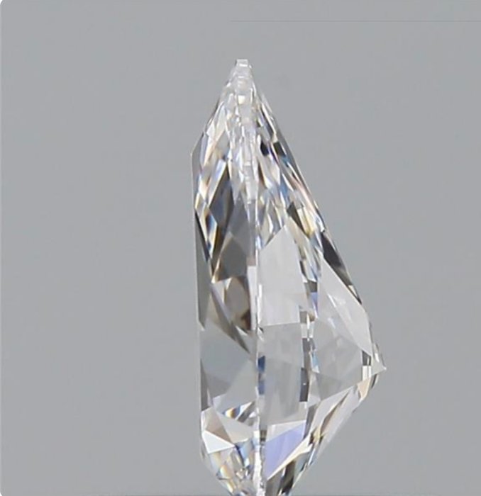 1 pcs Diamant  (Natur)  - 0.55 ct - Pære - D (farveløs) - VS1 - Gemological Institute of America (GIA)