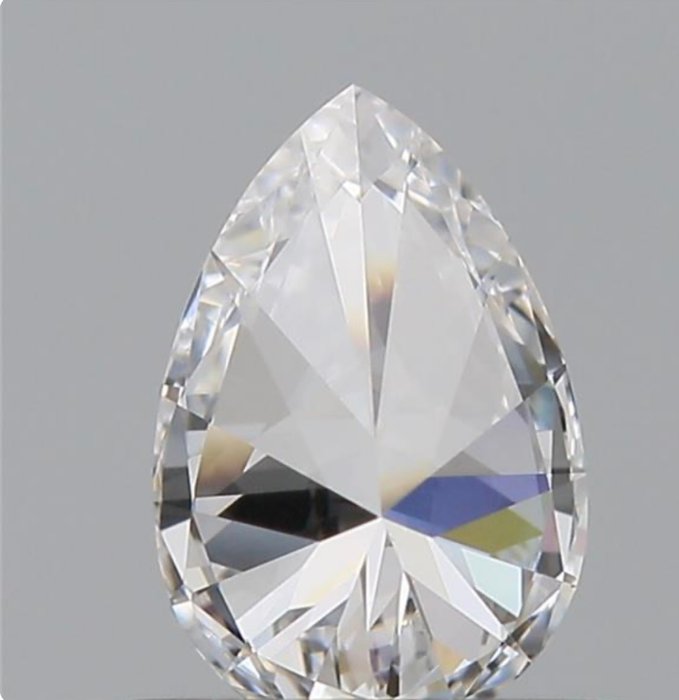 1 pcs Diamant  (Natur)  - 0.55 ct - Pære - D (farveløs) - VS1 - Gemological Institute of America (GIA)