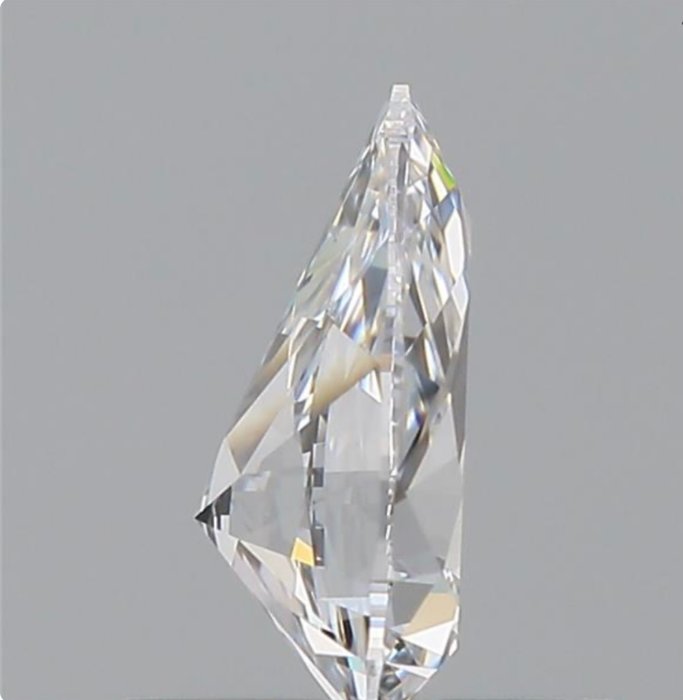 1 pcs Diamant  (Natur)  - 0.55 ct - Pære - D (farveløs) - VS1 - Gemological Institute of America (GIA)