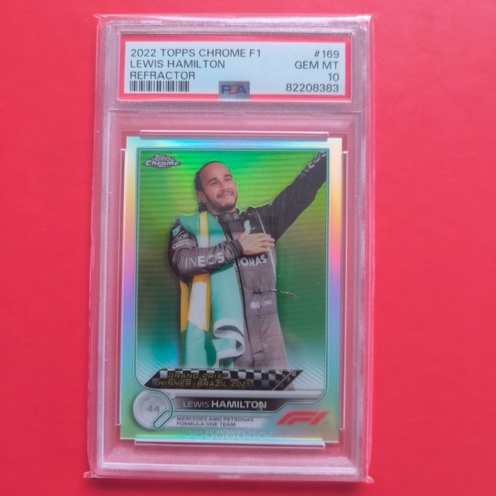 2022 Topps Chrome F1 Lewis Hamilton #169 Refractor PSA 10 Graded card