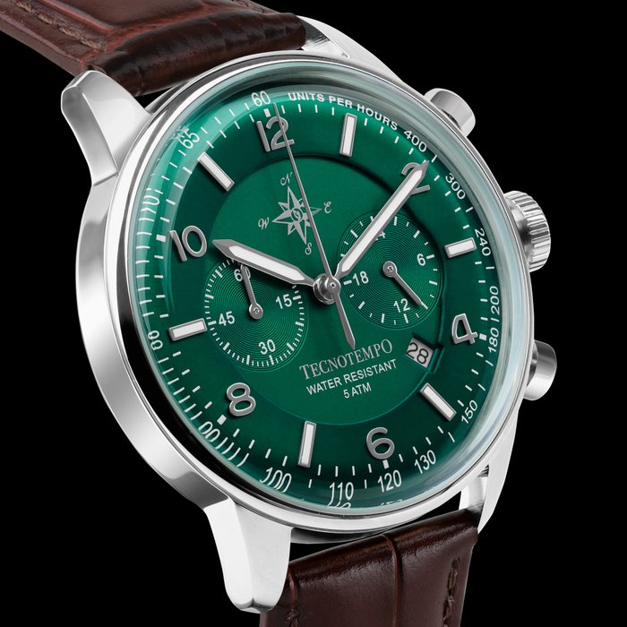 Tecnotempo -  Chronograph - Limited Edition "Wind Rose" - - TT.50.CRRVGR2 (Green) - Mænd - 2011-nu