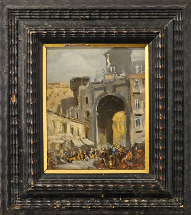 Michele De Simone (1893-1955) - Porta Capuana a Napoli