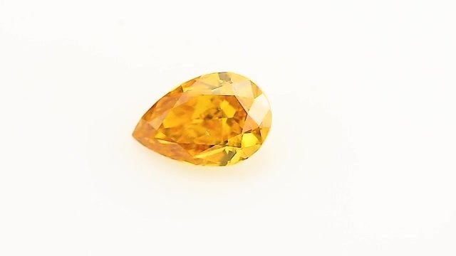 1 pcs Diamant  (Naturfarvet)  - 0.50 ct - Fancy deep Orange Gul - SI1 - Gemological Institute of America (GIA)