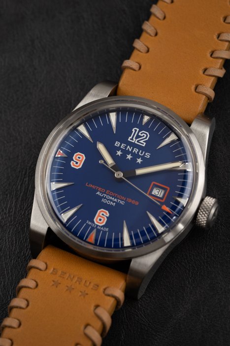 Benrus - BRAND NEW - CLASSIC: 1969 LIMITED EDITION, extra strap - Mænd - 2011-nu