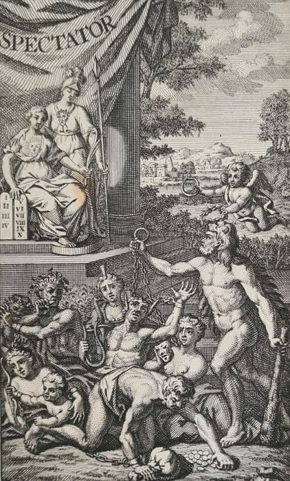 R Steele; J Addison; Pieter Le Clercq e.a. - De spectator, of verrezene Socrates - 1720