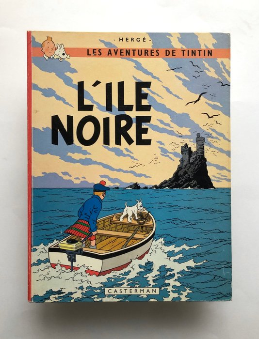 Tintin T7 - L'île noire (B36) - C - Version redessinée avec Bob de Moor - 1 Album - 1966