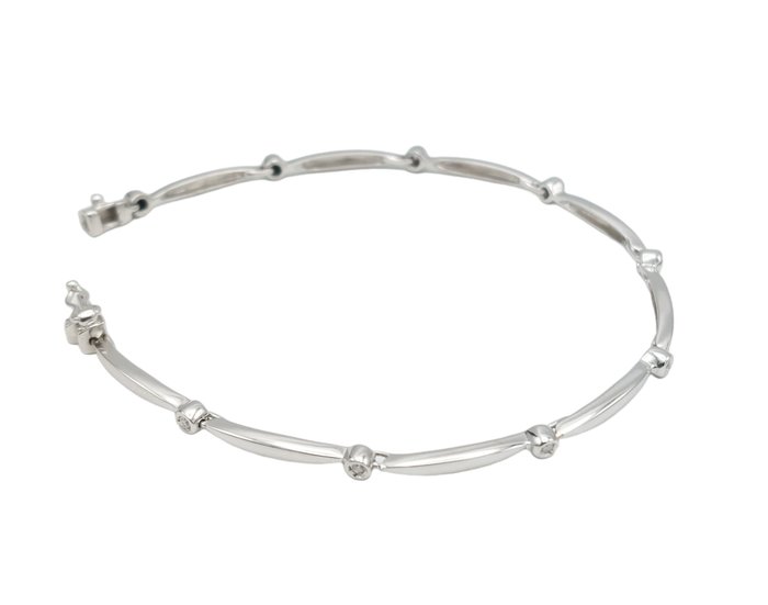 Armbånd Hvidguld Diamant (Natur)