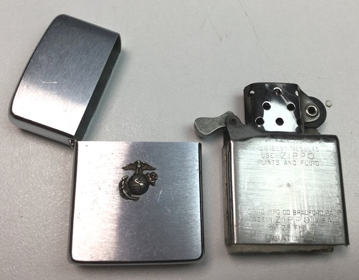 Zippo, US Military Marine Corps 1959 - Lommelighter - Stål