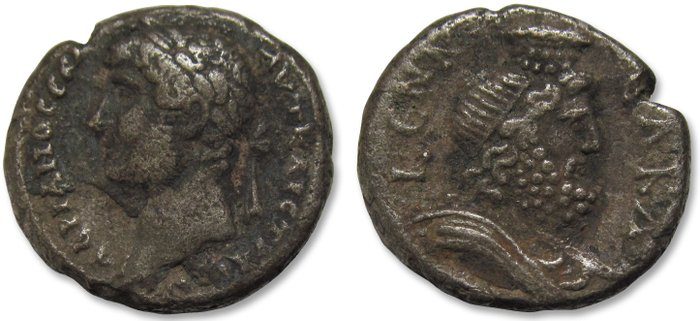 Romarriket. Hadrian (117-138). Tetradrachm Egypt, Alexandria dated RY 19 = 134/135 A.D. - LENN-EAKΔ, bust of Serapis -