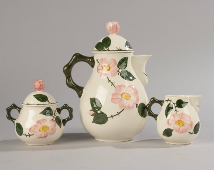 Villeroy  Boch - Tepotte (3) - Vild Rose - Porcelæn - 3-delt kaffestel