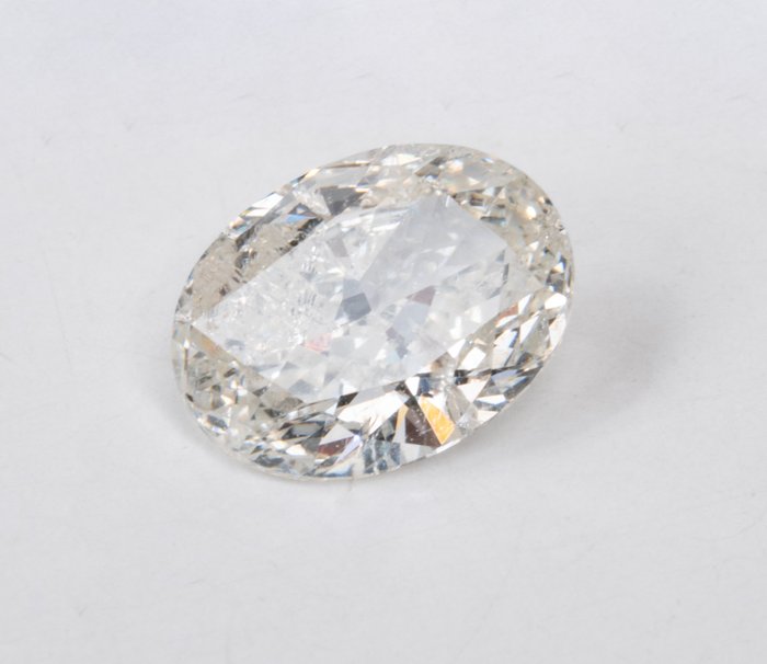 1 pcs Diamant  (Natur)  - 101 ct - Oval - I - SI2 - International Gemological Institute (IGI)